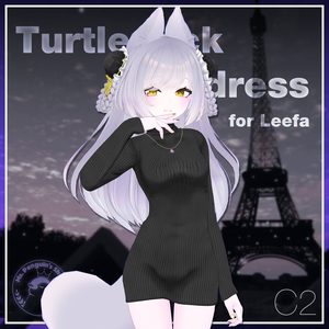 Turtleneck knit dress for Leefa, Lunalitt / タートルネックニットワンピース【リーファ,ルーナリット用】 (C2)