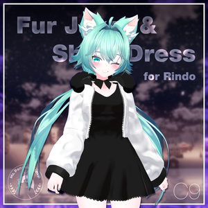 Fur Jacket & Short Dress for Rindo / ファージャケット&ショートワンピース 【竜胆用】(C9)
