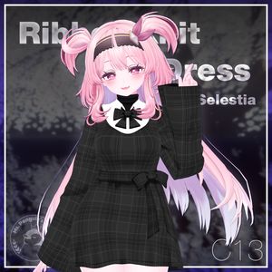 Ribbon knit dress for Selestia / リボンニットワンピース【セレスティア用】 (C13)