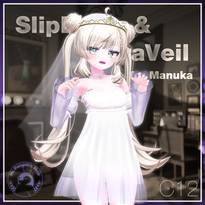 SlipDress & TiaraVeil for Manuka / スリップドレス&ティアラベール【マヌカ用】 (C12)