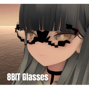 【VRChat】【眼鏡】8BIT風おしゃれメガネ
