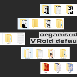 Organized Default VRoid Studio Files ¦ 整理されたデフォルトのVRoidスタジオファイル