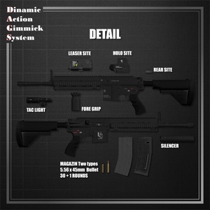 【ModularAvatar対応】VRChat想定 Avatars3.0向けギミック 「DAGsAR No.01 US416」【銃／長銃／ライフル／アサルトライフル】 缩略图 2