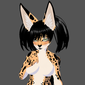Serval Cat Woman Furry VR Chat VRC Avatar Vtuber
