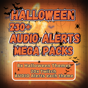 【VTuber向け】【YouTube/Twitch】ハロウィンテーマのサウンド/オーディオアラート✨ │ 配信向け
