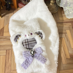 ちびぐるみ にとたん くすみ紫 ねこ ぬい服 - かつお - BOOTH