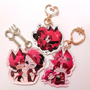 ハズビンホテル アラスター アクリルキーホルダー バレンタイン アクキー 木*戸様 ハズビンホテル バレンタイン アラスター③ - メルカリ