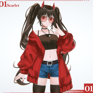 [VRC / VRM] Scarlet - Original Character