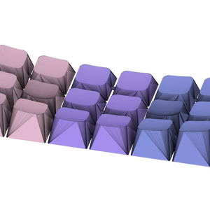 エルゴ風キーキャップ3Dモデルデータ mapocaps / 3D data of ergo style keycap