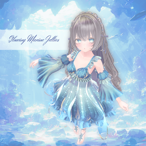 【複数アバター対応】Glowing Marine Jellies