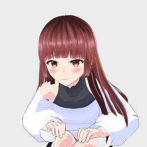 Princess Hair Texture w/ Gradient Bangs [Greyscale]