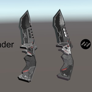 【3Dモデル】軽量強襲特化型ナイフ　VALDEOS バルディオス 缩略图 3