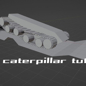 【無料】物理演算_練習用  タンク＿キャタピラ【Blender 3.2】