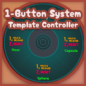 【VRChat】1-Button Menu System Template