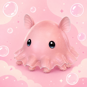 【3Dモデル】ゆるかわメンダコ / Mendako 3D Model