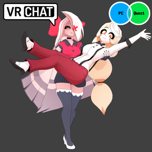 Charlie & Vaggie VRChat Full Body Tracking 3D Model