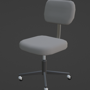 事務椅子（FBX、Blender3.6.0）