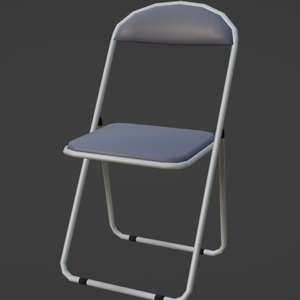 パイプ椅子（FBX、Blender3.6.0）