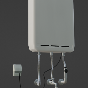 給湯器（FBX、Blender3.6.0データ）
