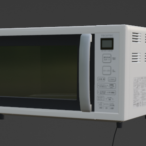 電子レンジ（FBX、Blender3.6.0）