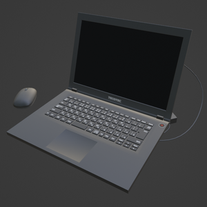 ノートPC（FBX、Blender3.6.0）