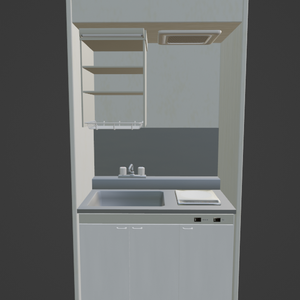 キッチン（FBX、Blender3.6.0）