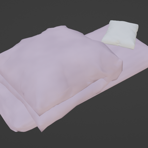 布団（FBX、Blender3.6.0）