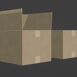 【無料】段ボール（Blender3.6.0）