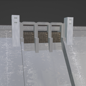ダム（Blenderデータ）