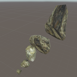 岩 5点セット 3Dモデル