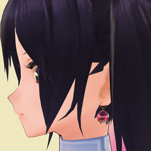 【VRChat想定_無料】ゆらゆら　ももイヤリング 缩略图 6