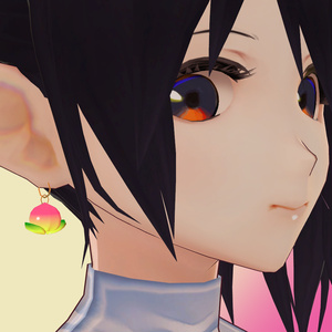 【VRChat想定_無料】ゆらゆら　ももイヤリング 缩略图 4