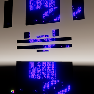 LCD 7 Segment Screen (with and without color picker)