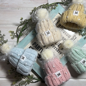 11/27(21時再販‼️)販売予定チュールニット帽(10cmsize)