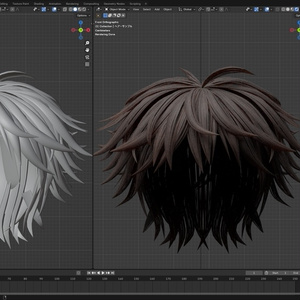 【Blender】簡単無料ヘアージェネレーターv.1.0 缩略图 2