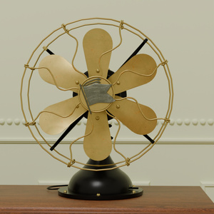 Fan, VRC compatible, interior decoration, antique series