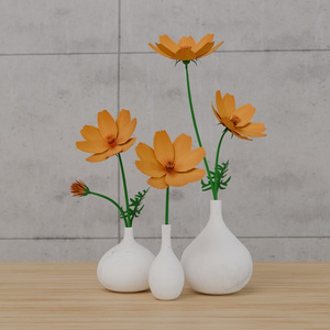 キバナコスモス　黄花秋桜　VRC対応室内装飾品～花シリーズ