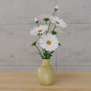 デイジー　ヒナギク　VRC対応室内装飾品～花シリーズ