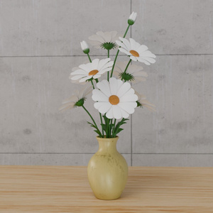 デイジー　ヒナギク　VRC対応室内装飾品～花シリーズ