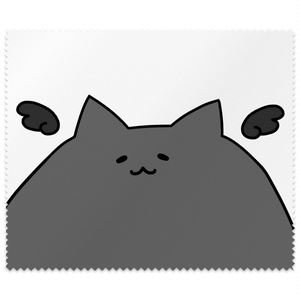 へんないきものが眼鏡拭いちゃうよ
