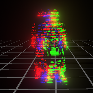 3DGlitchシェーダ