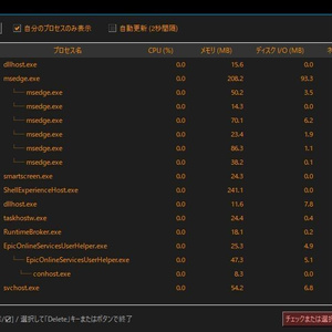 タスクマネージャーのプロセスkillをちょっと楽にするツール
