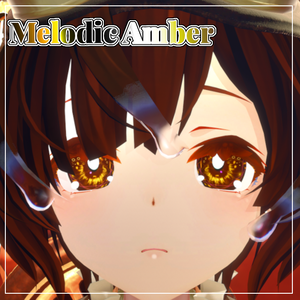 【4アバター対応】Melodic Amber Eye【17color】