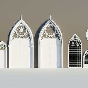 High Quality Gothic Windows & Doors Kitbash | 高品質なゴシック様式の窓とドアのキットバッシュ