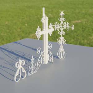 Gothic Ornaments (Crosses, & Fence Tops)