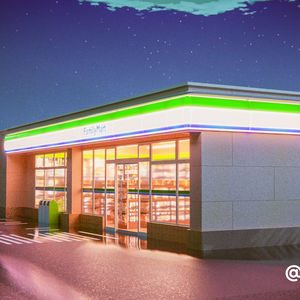Family Mart Convenience Store 3D Model / ファミリーマートコンビニ3Dモデル