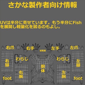 【無料】Manbody‐FishHead‐ VRChat用共通素体 缩略图 4