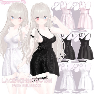 『セレスティア対応』LACE NIGHTGOWN for SELESTIA #SLEEPYDOLLS