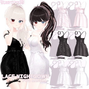 『マヌカ対応』LACE NIGHTGOWN for MANUKA #SLEEPYDOLLS