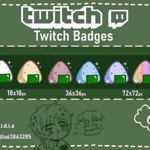 Twitch Badges Onigiri [18/36/72xp]